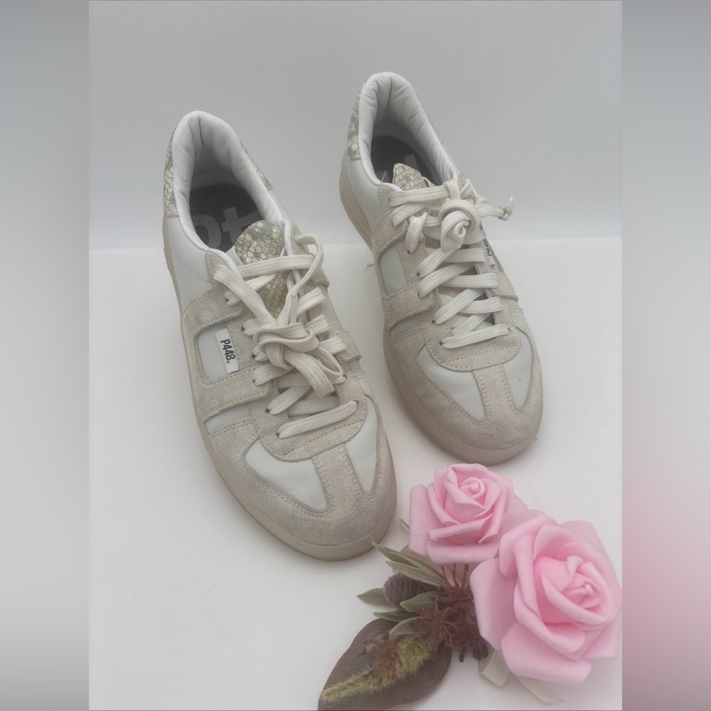 P448 Women's Cream and White Sneakers